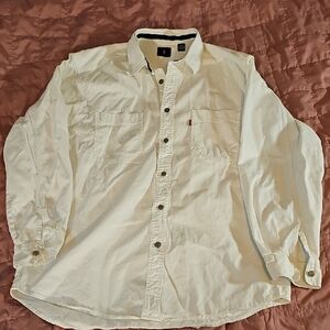 Levi's White Cotton Shirt